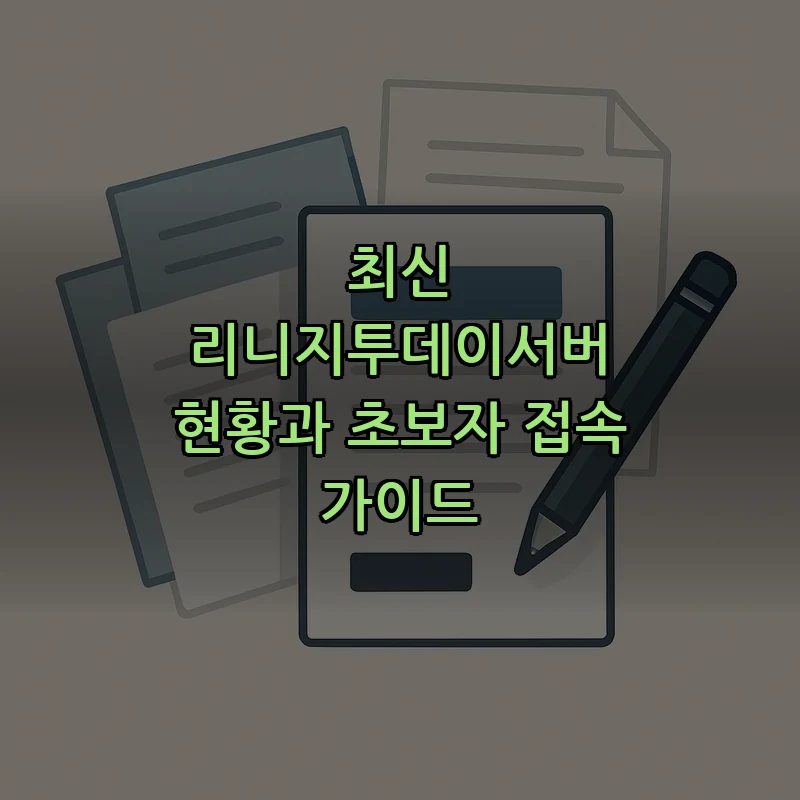 리니지투데이서버 접속 가이드: 모든 초보자가 알아두어야 할 팁