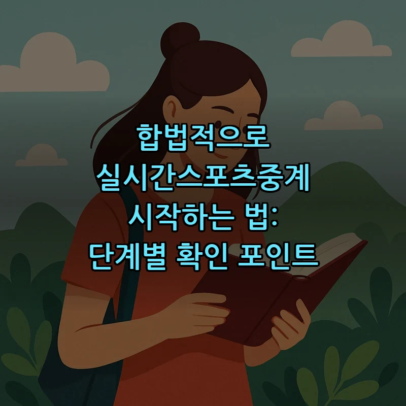 합법적으로 실시간스포츠중계 시작하는 법 알아보세요