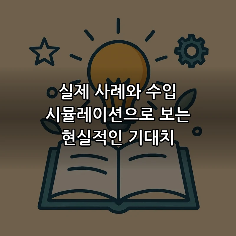 실제 사례와 수입 시뮬레이션으로 보는 현실적인 기대치