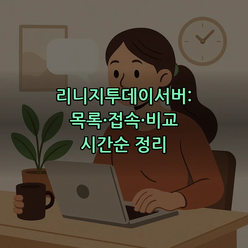 리니지투데이서버: 목록·접속·비교 시간순 정리 커버 이미지