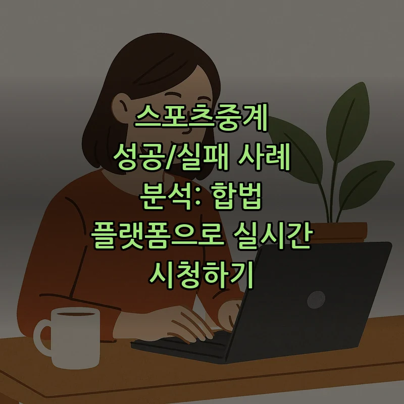 스포츠중계: 합법적 플랫폼으로 경기 실시간 시청하기
