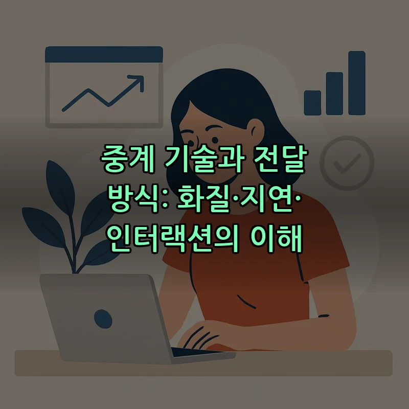 중계 기술과 전달 방식: 화질·지연·인터랙션의 이해