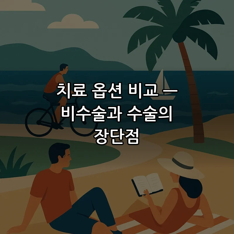 치료 옵션 비교 — 비수술과 수술의 장단점