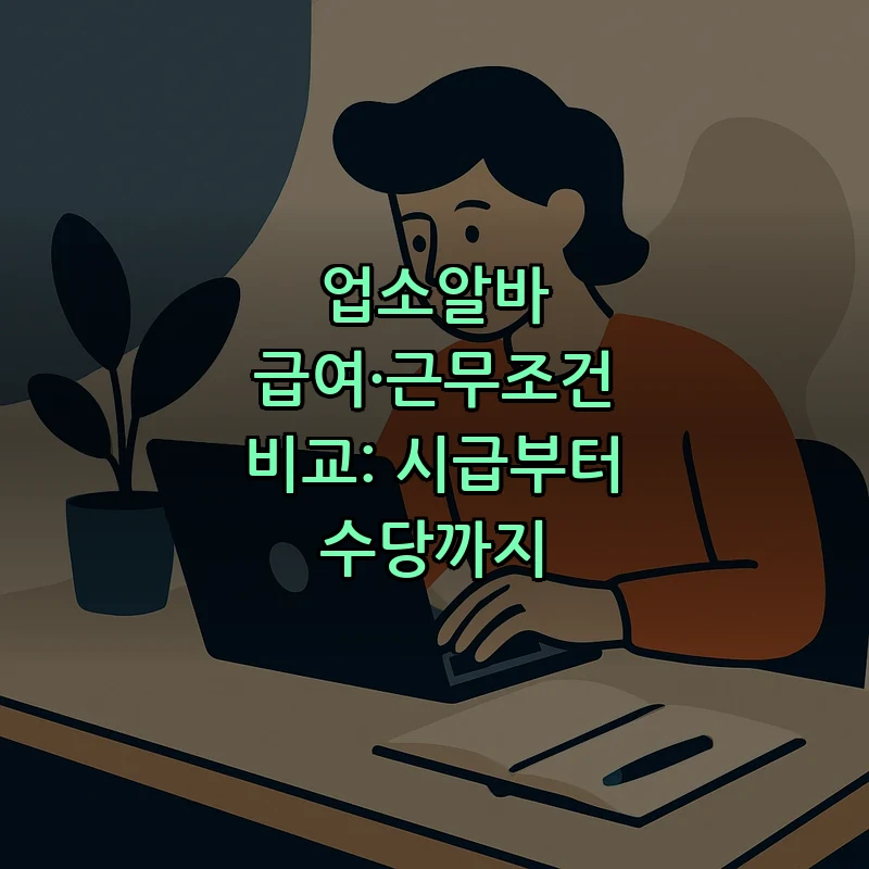 업소알바 급여·근무조건 비교: 시급부터 수당까지