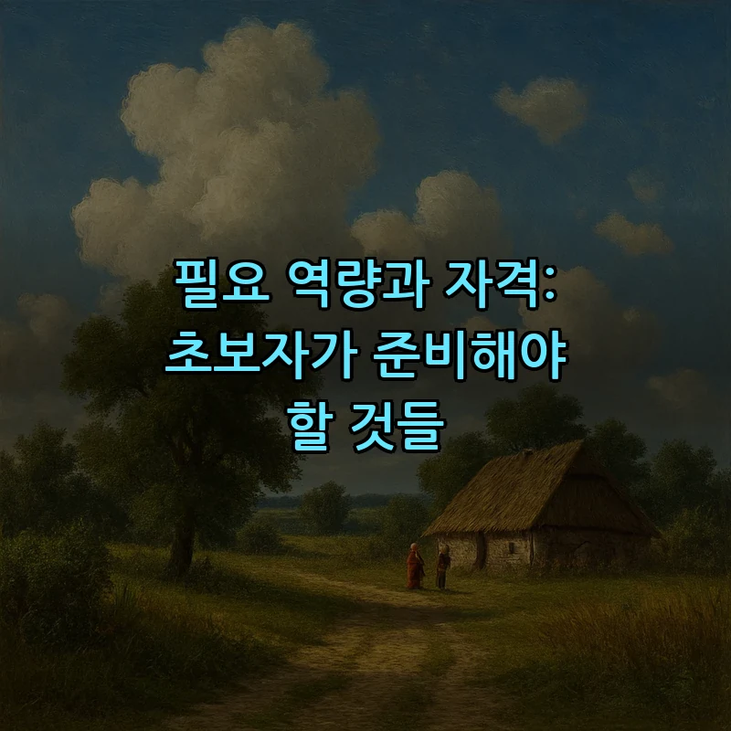 필요 역량과 자격: 초보자가 준비해야 할 것들