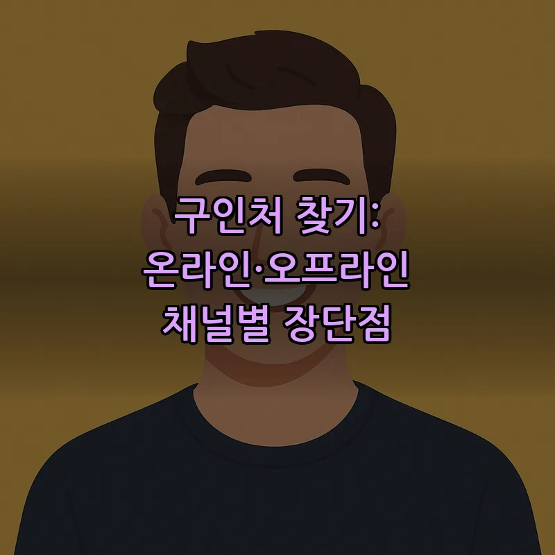 구인처 찾기: 온라인·오프라인 채널별 장단점