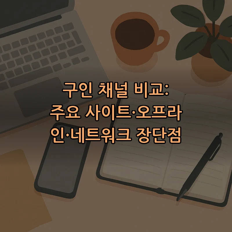 구인 채널 비교: 주요 사이트·오프라인·네트워크 장단점