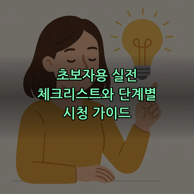초보자용 실전 체크리스트와 단계별 시청 가이드