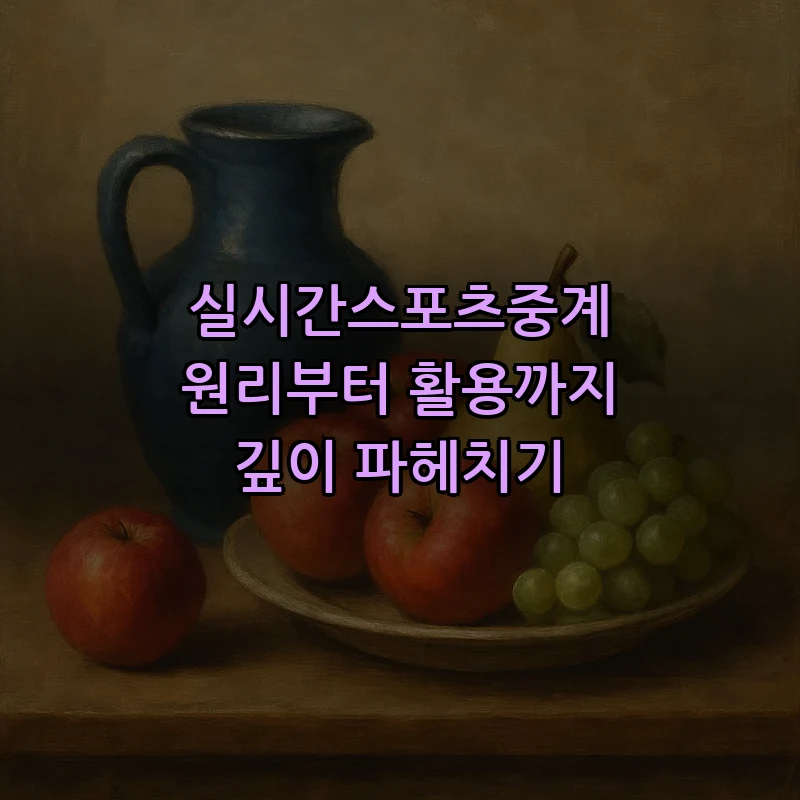 실시간스포츠중계의 모든 것: 정의부터 활용 방법까지