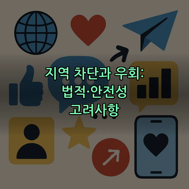 지역 차단과 우회: 법적·안전성 고려사항