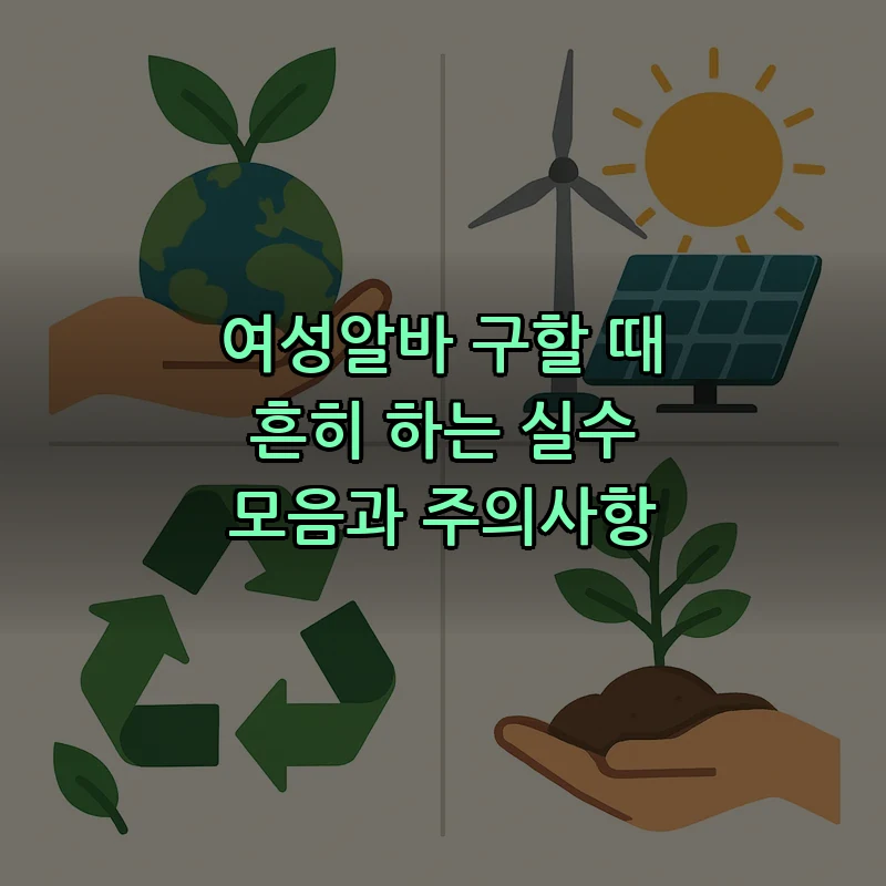 여성알바 흔한 실수와 주의사항 — 초보자를 위한 가이드