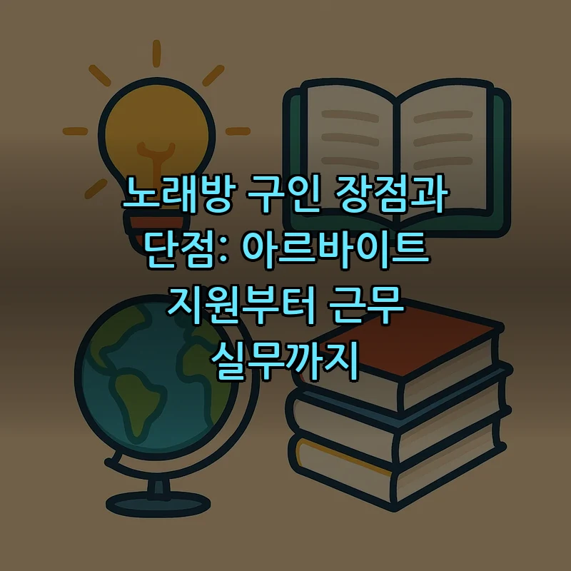 노래방 구인: 장점과 단점 정리 (2025)
