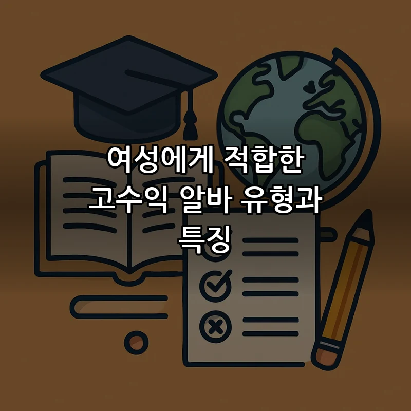 여성에게 적합한 고수익 알바 유형과 특징