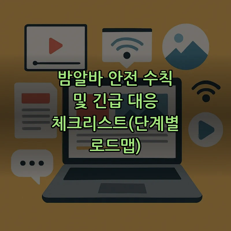 밤알바 안전 수칙 및 긴급 대응 체크리스트(단계별 로드맵)