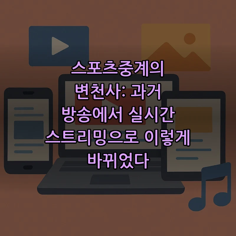 스포츠중계 완벽 가이드: 합법성과 품질을 고려한 시청법
