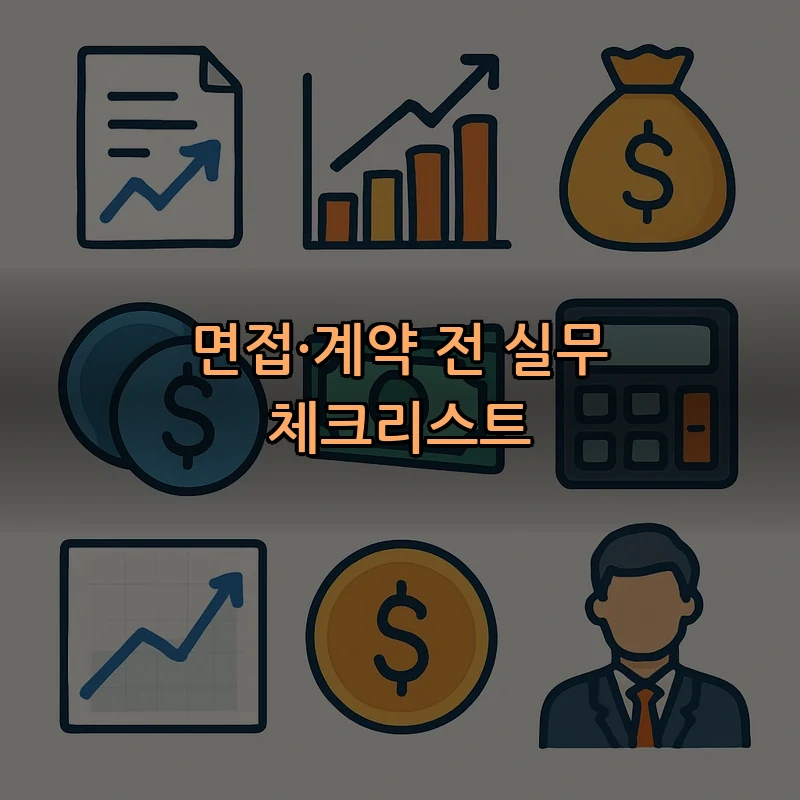 면접·계약 전 실무 체크리스트