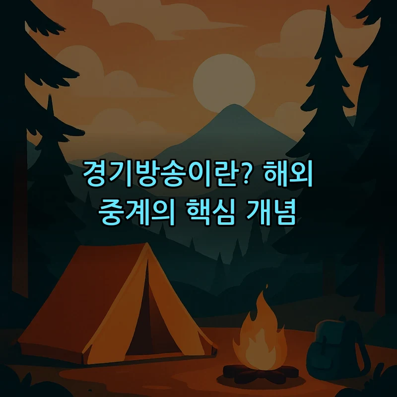 경기방송이란? 해외 중계의 핵심 개념