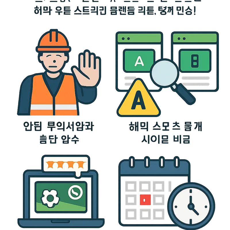 안전 주의사항과 흔한 실수