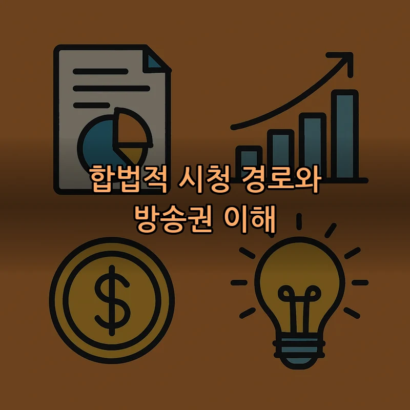 합법적 시청 경로와 방송권 이해