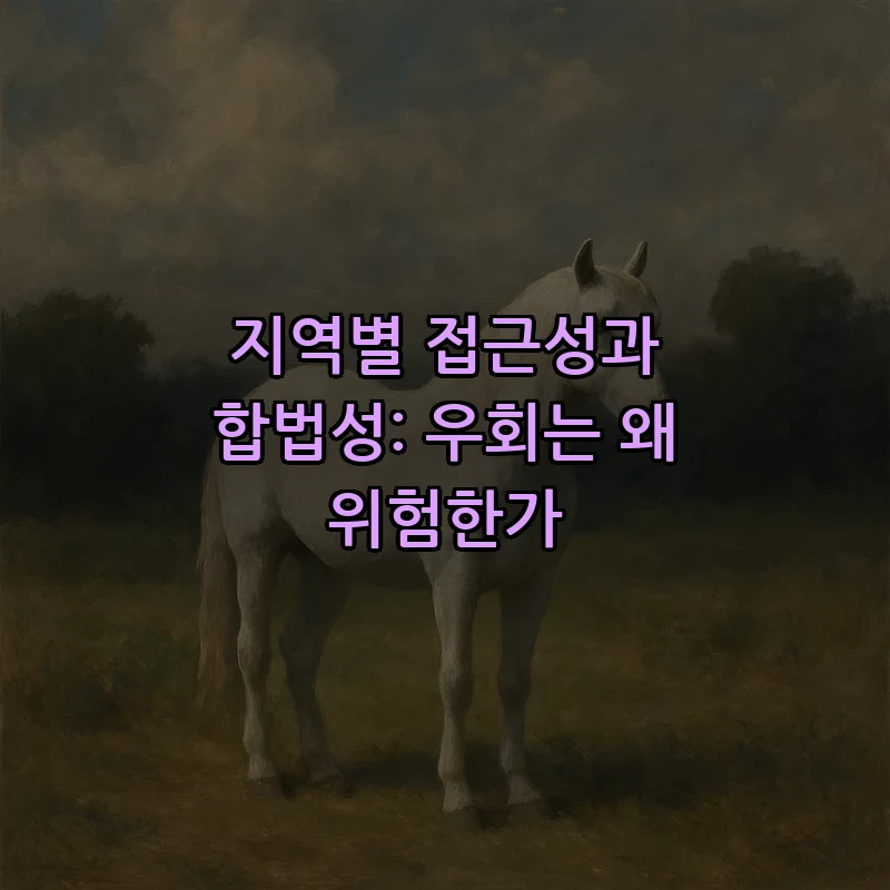 지역별 접근성과 합법성: 우회는 왜 위험한가