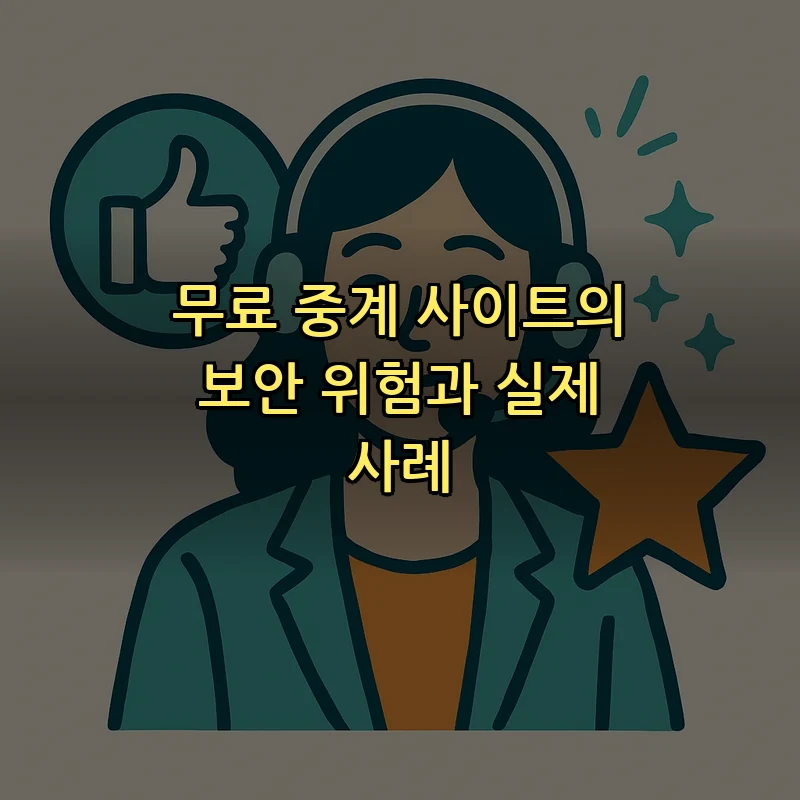 무료 중계 사이트의 보안 위험과 실제 사례