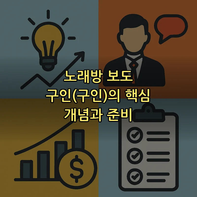 노래방 보도 구인(구인)의 핵심 개념과 준비