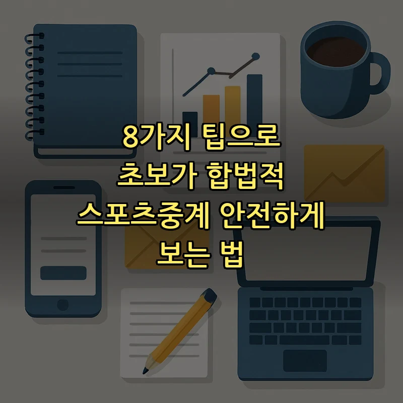 8가지 팁으로 초보가 합법적 스포츠중계 안전하게 보는 법 커버 이미지