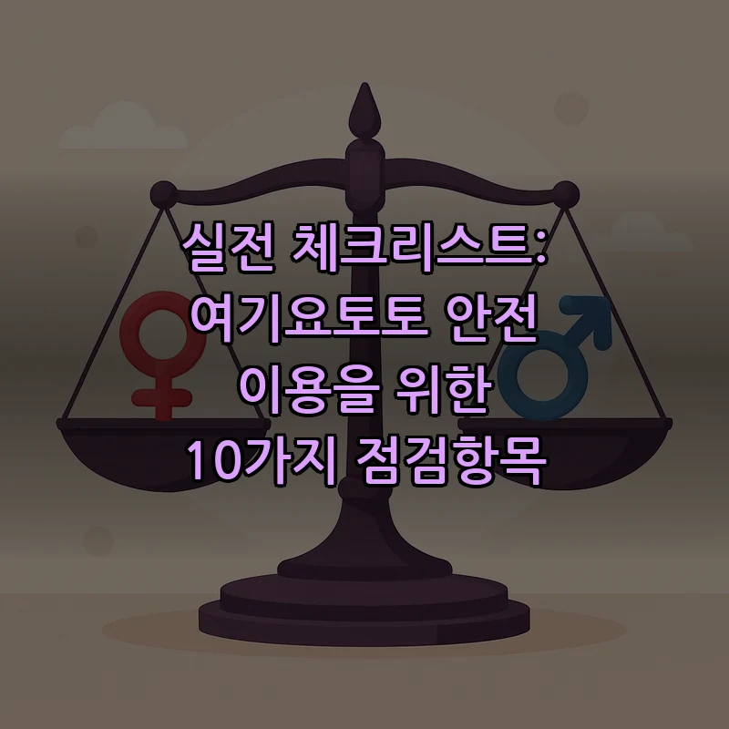 실전 체크리스트: 여기요토토 안전 이용을 위한 10가지 점검항목