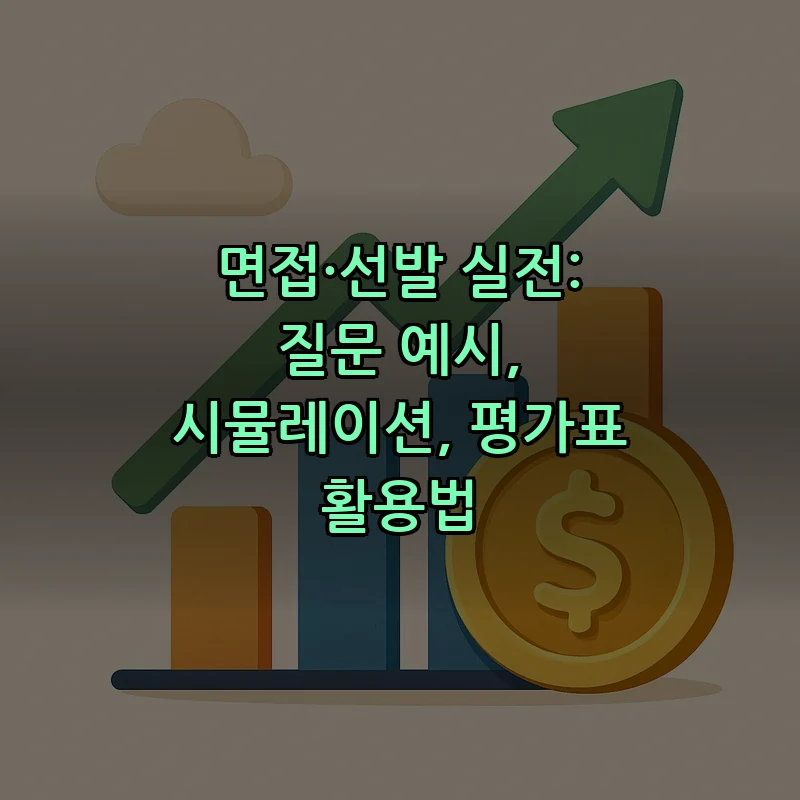 면접·선발 실전: 질문 예시, 시뮬레이션, 평가표 활용법