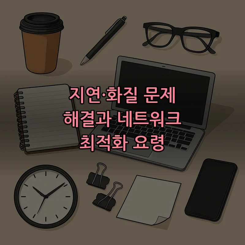 지연·화질 문제 해결과 네트워크 최적화 요령
