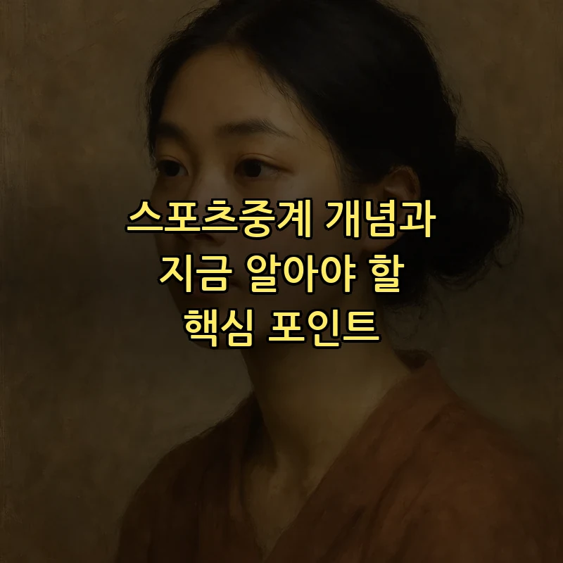 스포츠중계 개념과 지금 알아야 할 핵심 포인트