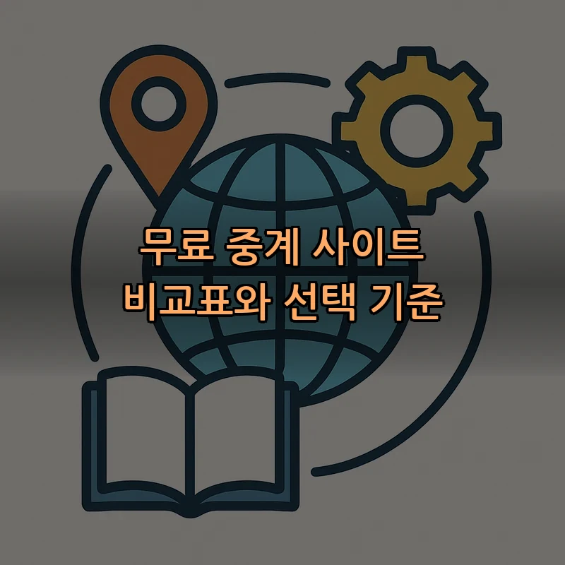 무료 중계 사이트 비교표와 선택 기준