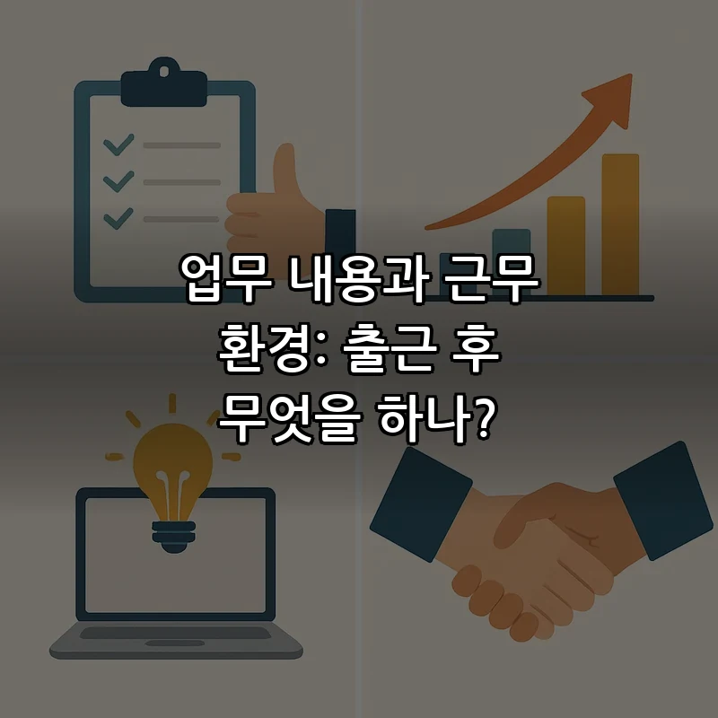 업무 내용과 근무 환경: 출근 후 무엇을 하나?