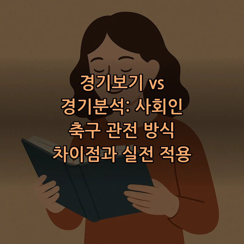 경기보기의 모든 것: 목적, 방법, 포지션별 관전 팁