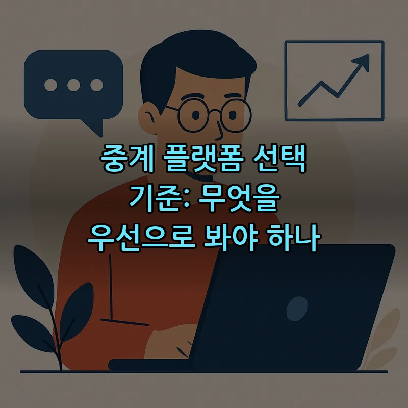 중계 플랫폼 선택 기준: 무엇을 우선으로 봐야 하나
