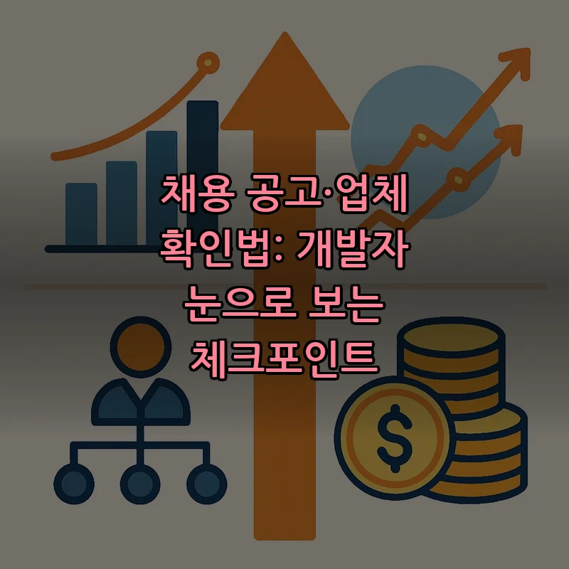 채용 공고·업체 확인법: 개발자 눈으로 보는 체크포인트
