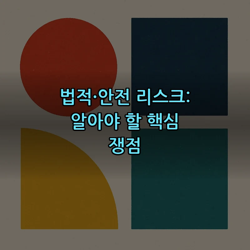 법적·안전 리스크: 알아야 할 핵심 쟁점
