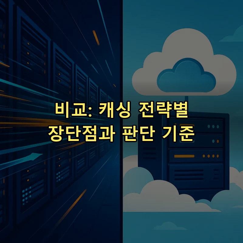 비교: 캐싱 전략별 장단점과 판단 기준