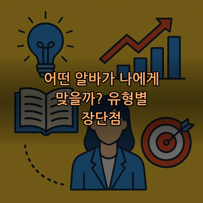 어떤 알바가 나에게 맞을까? 유형별 장단점