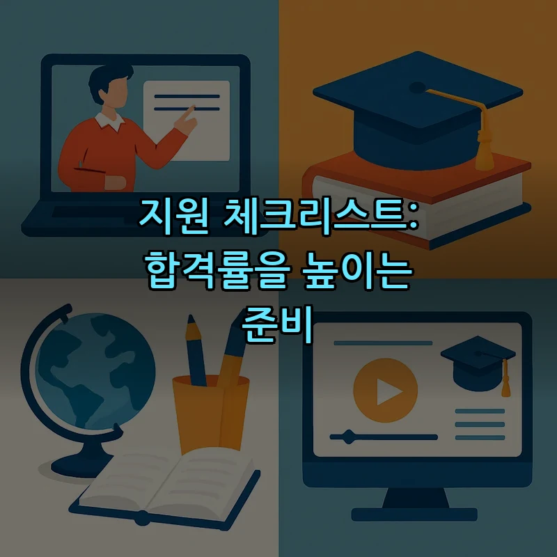 지원 체크리스트: 합격률을 높이는 준비