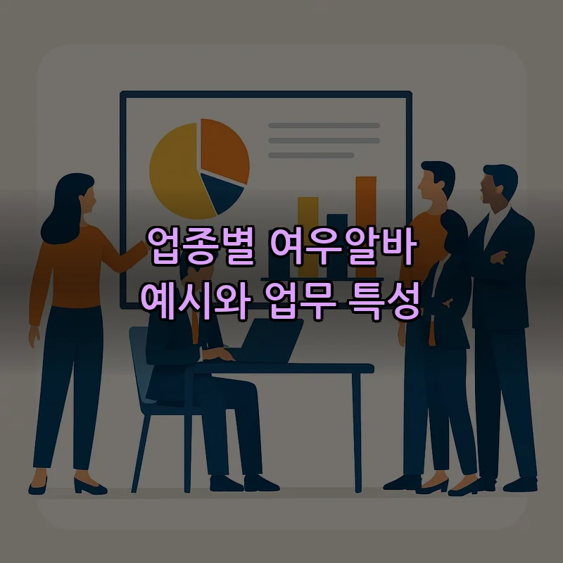 업종별 여우알바 예시와 업무 특성