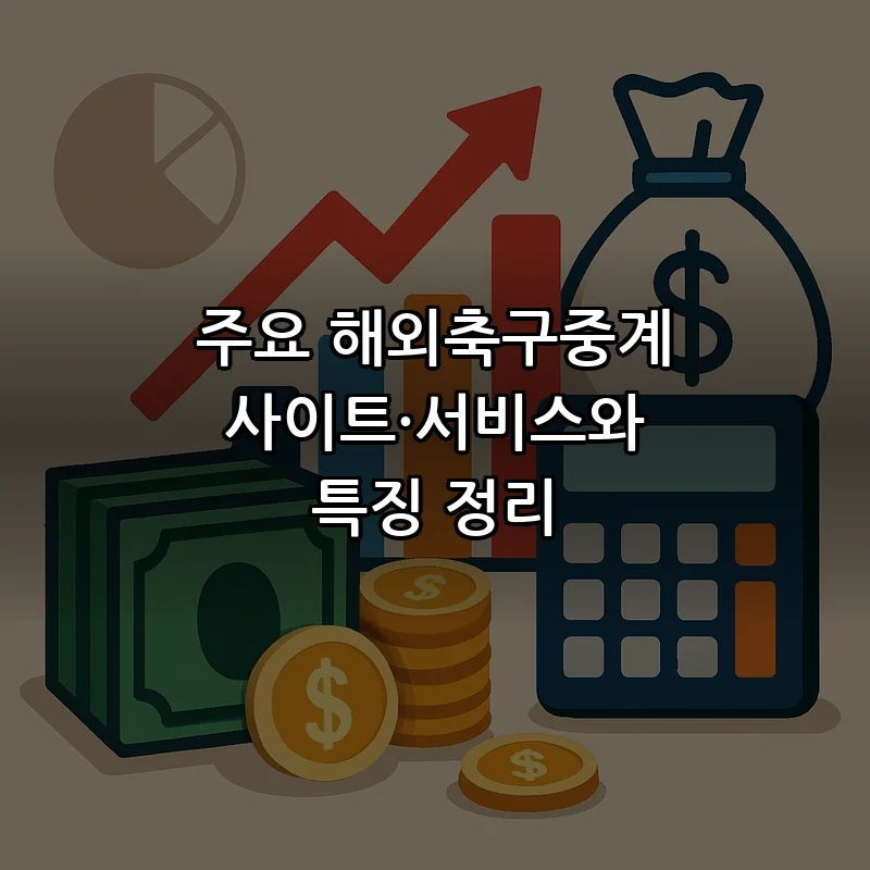 주요 해외축구중계 사이트·서비스와 특징 정리