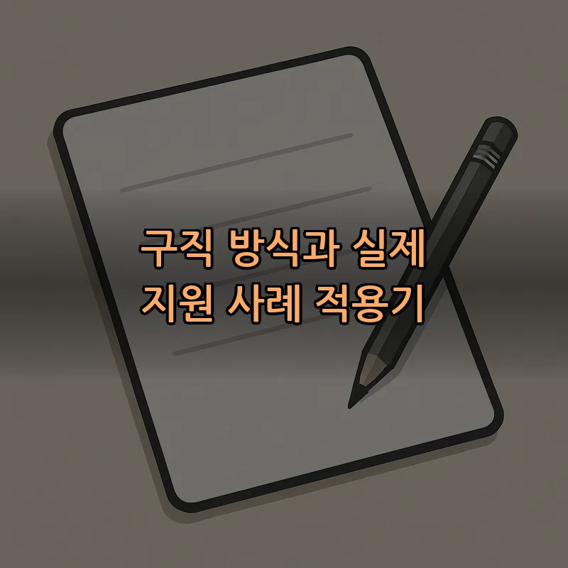 구직 방식과 실제 지원 사례 적용기