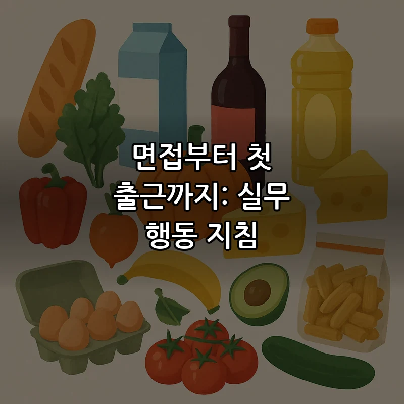면접부터 첫 출근까지: 실무 행동 지침