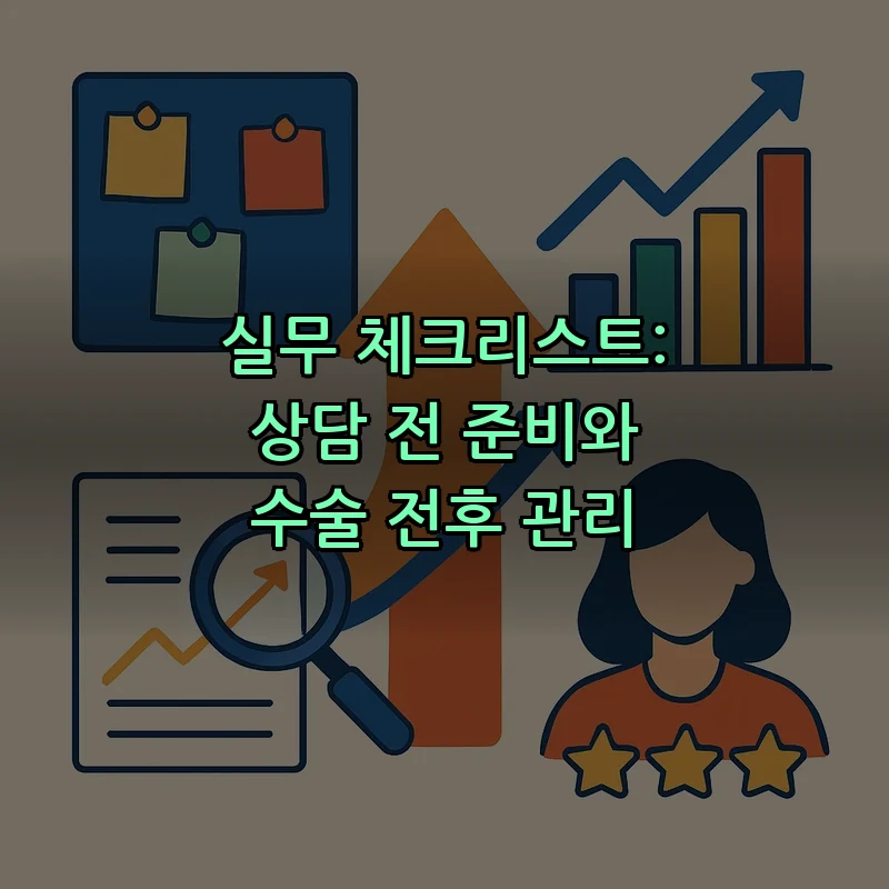 실무 체크리스트: 상담 전 준비와 수술 전후 관리