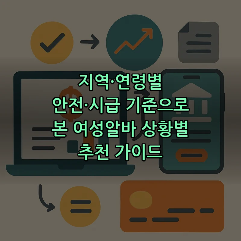 지역·연령별 안전·시급 기준으로 본 여성알바 상황별 추천 가이드 커버 이미지