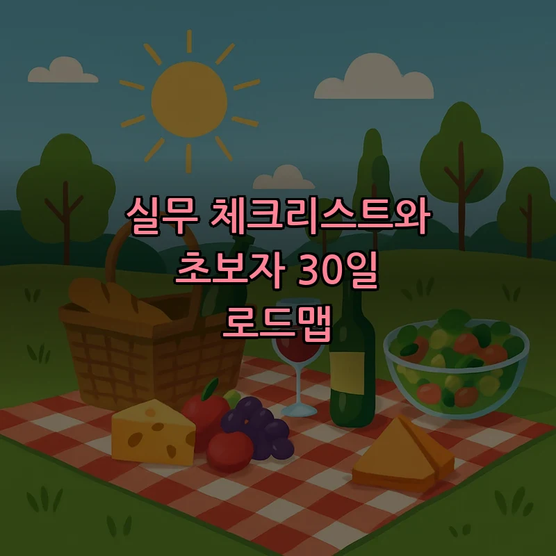 실무 체크리스트와 초보자 30일 로드맵