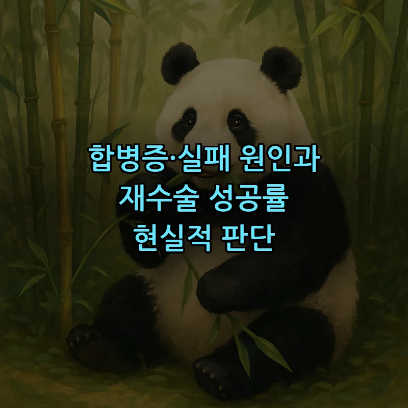 합병증·실패 원인과 재수술 성공률 현실적 판단