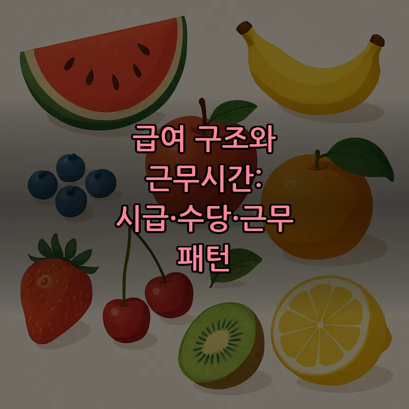 급여 구조와 근무시간: 시급·수당·근무 패턴