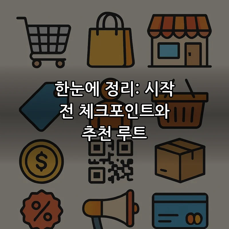 한눈에 정리: 시작 전 체크포인트와 추천 루트